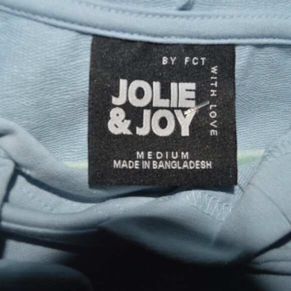 Boho hoodie crop women with fringe new blue size med - Picture 3 of 3